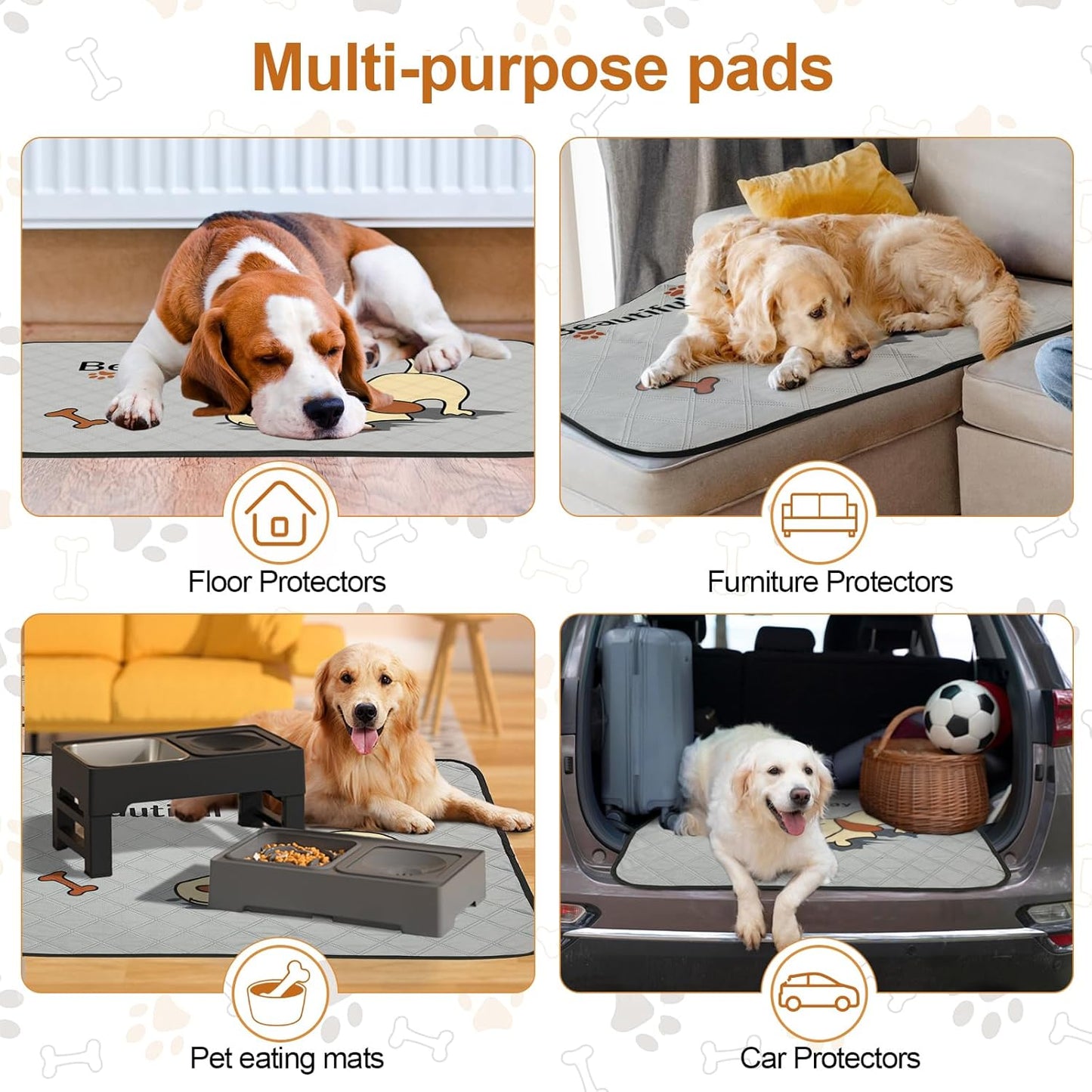 π§ Leak-Proof Protection β Multi-layer design prevents leaks, keeping floors, crates, and furniture clean and dry.