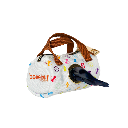 Dog Waste Bag Dispenser – Bonejour Clip-On Poop Bag Holder, Strong & Easy to Use